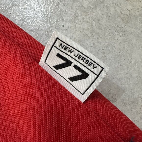 Nike NBA New Jersey Nets XL Oversize Red Warm-Up Jacket Shooting Shirt Fits 3XL - Picture 6 of 11